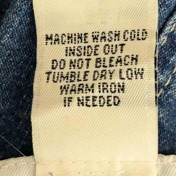 GRAFF by UM Company, Blue Denim Button Shirt Jacket w Floral Bling; Size PL - Picture 5 of 5